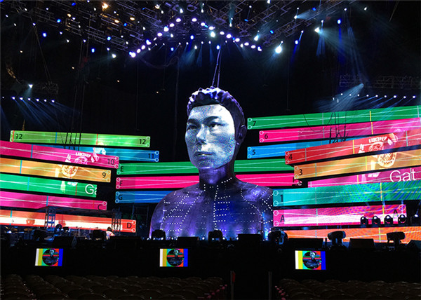 Irregular led display create special visual effect